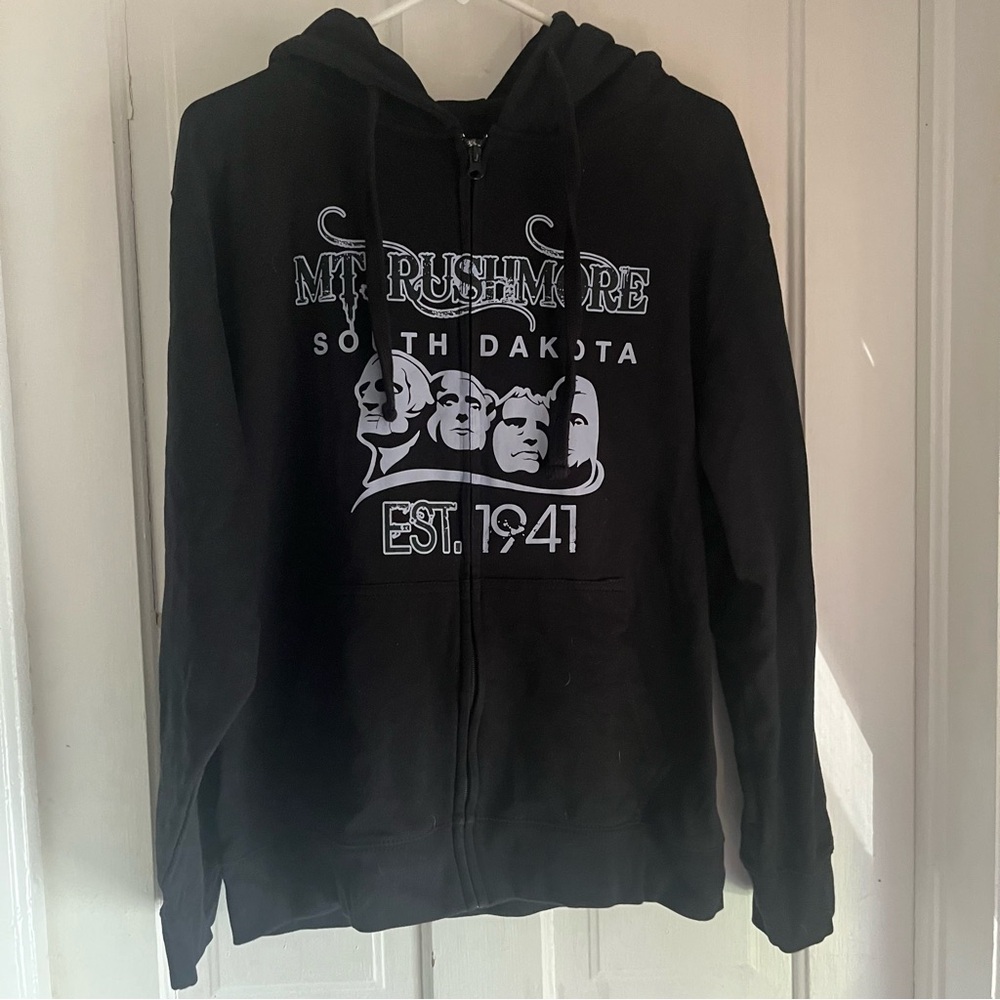 esy surf co hoodie Mt Rushmore South Dakota zip up size large